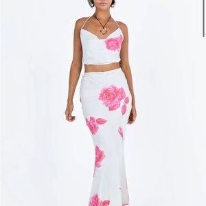 Princess Polly : KARALLE SET CREAM / PINK size US:2